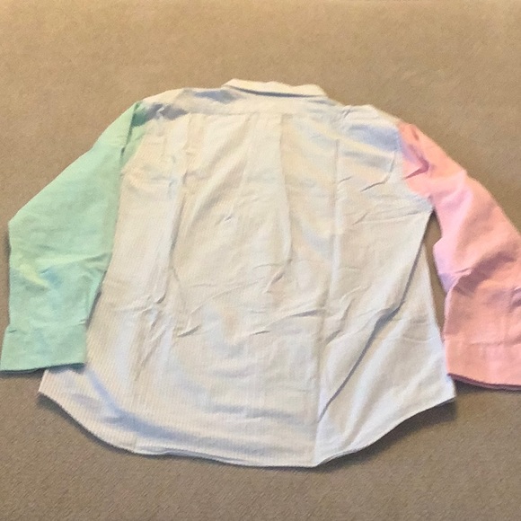 Vineyard Vines Button Up Men’s M Blue/Pink/Green - Picture 3 of 3